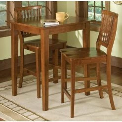Arts and Crafts 30 in. Square Cottage Oak Wood 3 Piece Bistro Set Seating Capacity 2 by HOMESTYLES 5 Arts and Crafts 30 in. Square Cottage Oak Wood 3 Piece Bistro Set Seating Capacity 2 by HOMESTYLES -Deals HOMESTYLES Store cottage oak homestyles kitchen dining tables 5180 359 31 1000