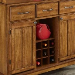 Cottage Oak Buffet with Wine Storage by HOMESTYLES -Deals HOMESTYLES Store cottage oak homestyles sideboards buffet tables 5100 0066 1f 1000