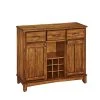 Cottage Oak Buffet with Wine Storage by HOMESTYLES