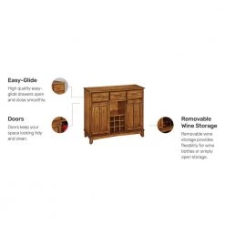 Cottage Oak Buffet with Wine Storage by HOMESTYLES -Deals HOMESTYLES Store cottage oak homestyles sideboards buffet tables 5100 0066 fa 1000