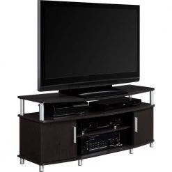 Windsor 47 in. Dark Brown Particle Board TV Stand Fits TVs Up to 50 in. with Storage Doors by Ameriwood Home 14 Windsor 47 in. Dark Brown Particle Board TV Stand Fits TVs Up to 50 in. with Storage Doors by Ameriwood Home -Deals HOMESTYLES Store dark brown ameriwood home tv stands hd79303 66 1000