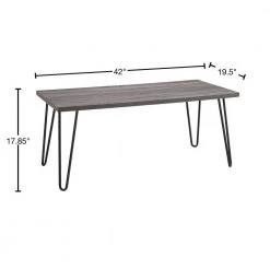 Montrose 42 in. Distressed Gray Oak Large Rectangle Particle Board Coffee Table by Ameriwood Home -Deals HOMESTYLES Store distressed gray oak ameriwood home coffee tables hd53293 40 1000
