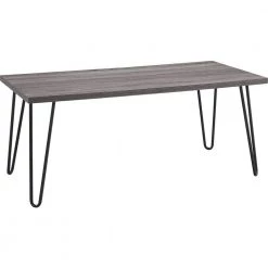 Montrose 42 in. Distressed Gray Oak Large Rectangle Particle Board Coffee Table by Ameriwood Home