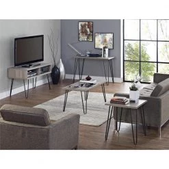 Montrose 42 in. Distressed Gray Oak Large Rectangle Particle Board Coffee Table by Ameriwood Home -Deals HOMESTYLES Store distressed gray oak ameriwood home coffee tables hd53293 c3 1000