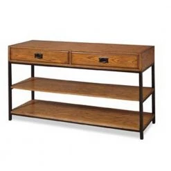 Modern Craftsman 94 in. Distressed Oak Entertainment Center with 2-Drawers by HOMESTYLES -Deals HOMESTYLES Store distressed oak homestyles tv stands 5050 34 1f 1000