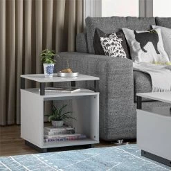 Scepter 20.47 in. Dove Gray End Table by Ameriwood Home 11 Scepter 20.47 in. Dove Gray End Table by Ameriwood Home -Deals HOMESTYLES Store dove gray ameriwood home end side tables hd05467 31 1000