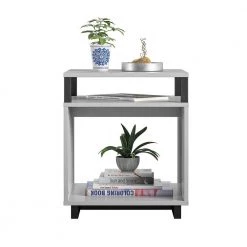 Scepter 20.47 in. Dove Gray End Table by Ameriwood Home 9 Scepter 20.47 in. Dove Gray End Table by Ameriwood Home -Deals HOMESTYLES Store dove gray ameriwood home end side tables hd05467 c3 1000
