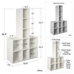 Lauren Kids Dove Gray 9 Cube Storage by Ameriwood Home 13 Lauren Kids Dove Gray 9 Cube Storage by Ameriwood Home -Deals HOMESTYLES Store dove gray ameriwood home kids storage cubes hd31694 4f 1000
