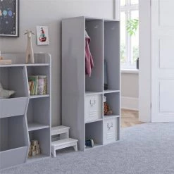 Lauren Kids Dove Gray 4 Cube Storage with Open Coat Locker by Ameriwood Home 17 Lauren Kids Dove Gray 4 Cube Storage with Open Coat Locker by Ameriwood Home -Deals HOMESTYLES Store dove gray ameriwood home kids storage cubes hd37633 31 1000