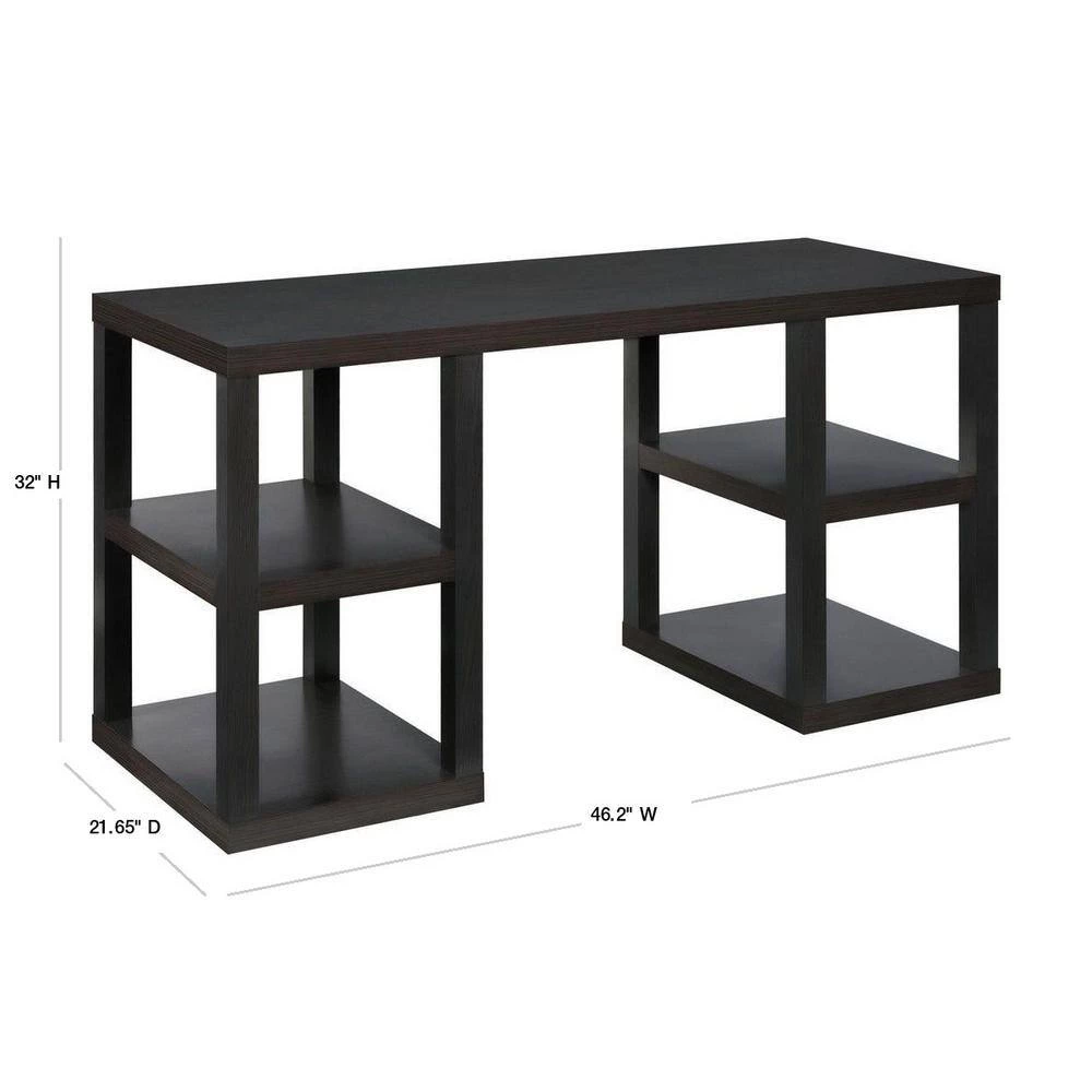 46 in. Rectangular Dark Brown Computer Desk by Ameriwood Home 3 46 in. Rectangular Dark Brown Computer Desk by Ameriwood Home - Image 3