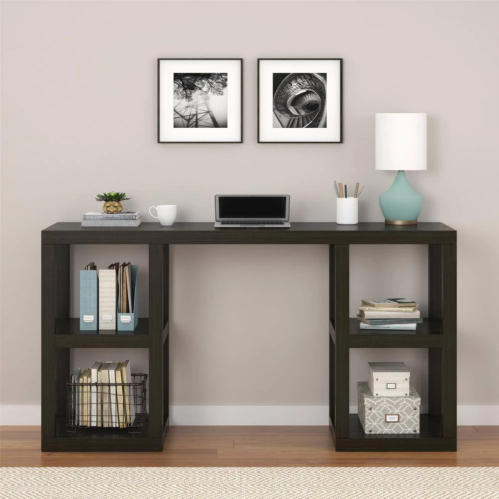 46 in. Rectangular Dark Brown Computer Desk by Ameriwood Home 4 46 in. Rectangular Dark Brown Computer Desk by Ameriwood Home - Image 4