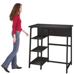 42 in. Rectangular Espresso Standing Desks with Storage by Ameriwood Home 12 42 in. Rectangular Espresso Standing Desks with Storage by Ameriwood Home -Deals HOMESTYLES Store espresso ameriwood home standing desks hd15838 44 1000