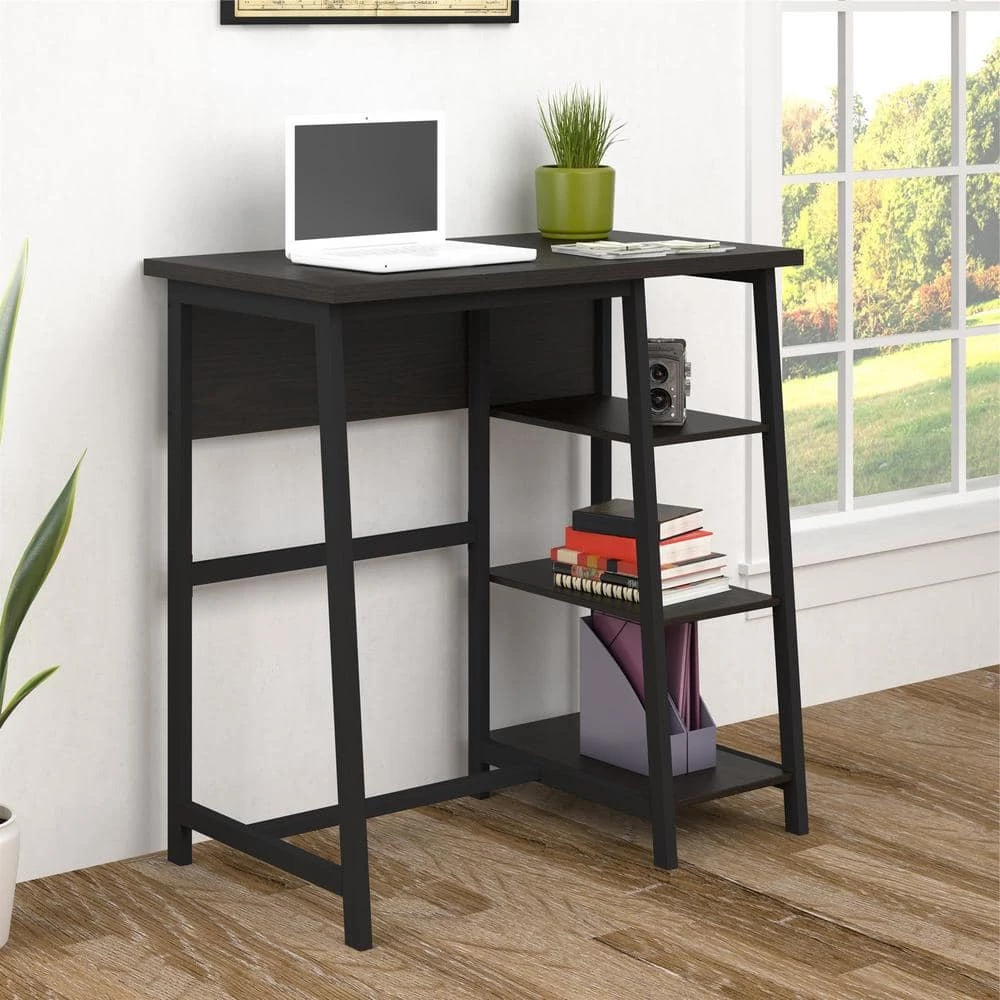 42 in. Rectangular Espresso Standing Desks with Storage by Ameriwood Home 3 42 in. Rectangular Espresso Standing Desks with Storage by Ameriwood Home - Image 3