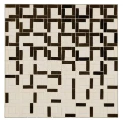 Geometric II 38 in. Gold/Cream Medium Square Tile Coffee Table by HOMESTYLES -Deals HOMESTYLES Store gold and cream homestyles coffee tables 8101 21 76 1000