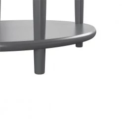 Abelia 21.6 in. Graphite Gray with Faux Marble Top Round End Table with Drawer and Shelf by Ameriwood Home 20 Abelia 21.6 in. Graphite Gray with Faux Marble Top Round End Table with Drawer and Shelf by Ameriwood Home -Deals HOMESTYLES Store graphite ameriwood home end side tables hd05618 fa 1000