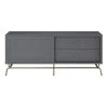 Oliver 59.06 in. Graphite Gray TV Stand for TV's up to 65 in. by Ameriwood Home