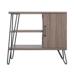 Shanewood Distressed Gray Oak Bookcase (3-Shelf) by Ameriwood Home