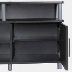 Gray 63 in. Gray Particle Board TV Stand Fits TVs Up to 70 in. with Storage Doors by Ameriwood Home 15 Gray 63 in. Gray Particle Board TV Stand Fits TVs Up to 70 in. with Storage Doors by Ameriwood Home -Deals HOMESTYLES Store gray ameriwood home tv stands hd44341 1f 1000