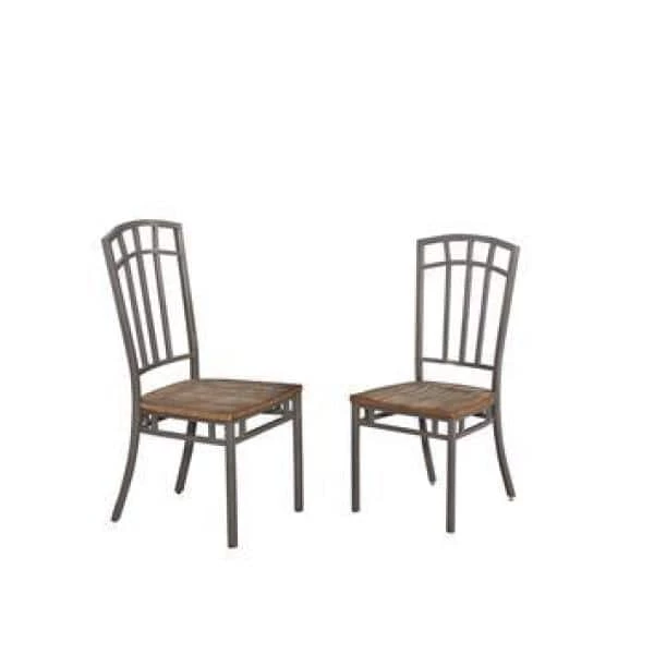 Barnside Metro Gray Dining Chairs (Set of 2) by HOMESTYLES 2 Barnside Metro Gray Dining Chairs (Set of 2) by HOMESTYLES - Image 2