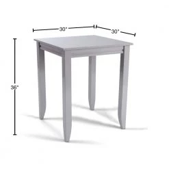 Linear Gray Square High Dining Table by HOMESTYLES -Deals HOMESTYLES Store gray homestyles kitchen dining tables 8001 35 40 1000