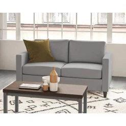 Dylan 56 in. Gray Upholstered 2 Seat Loveseat by HOMESTYLES -Deals HOMESTYLES Store gray homestyles loveseats 2001 20 fb02 31 1000