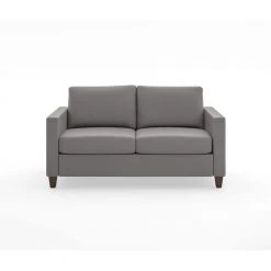Dylan 56 in. Gray Upholstered 2 Seat Loveseat by HOMESTYLES