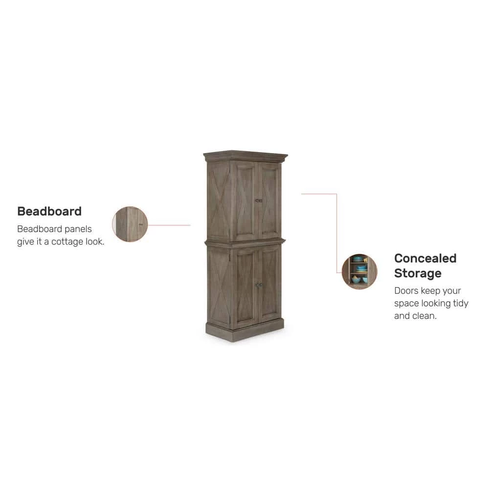 Mountain Lodge Gray Pantry by HOMESTYLES 5 Mountain Lodge Gray Pantry by HOMESTYLES - Image 5