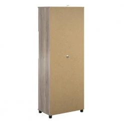 Hobart Gray Oak 1-Drawer / 4-Door Tall Coffee Bar by Ameriwood Home -Deals HOMESTYLES Store gray oak ameriwood home accent cabinets hd69366 66 1000