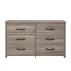 Amherst 6-Drawer Gray Oak Dresser by Ameriwood Home