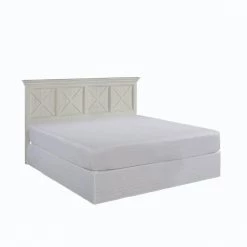 Seaside Lodge 2-Piece Hand Rubbed White King Bedroom Set by HOMESTYLES -Deals HOMESTYLES Store hand rubbed white homestyles bedroom sets 5523 6015 44 1000