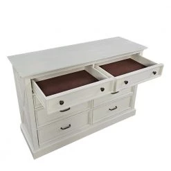 Seaside Lodge 8-Drawer Hand Rubbed White Dresser by HOMESTYLES -Deals HOMESTYLES Store hand rubbed white homestyles dressers 5523 43 44 1000