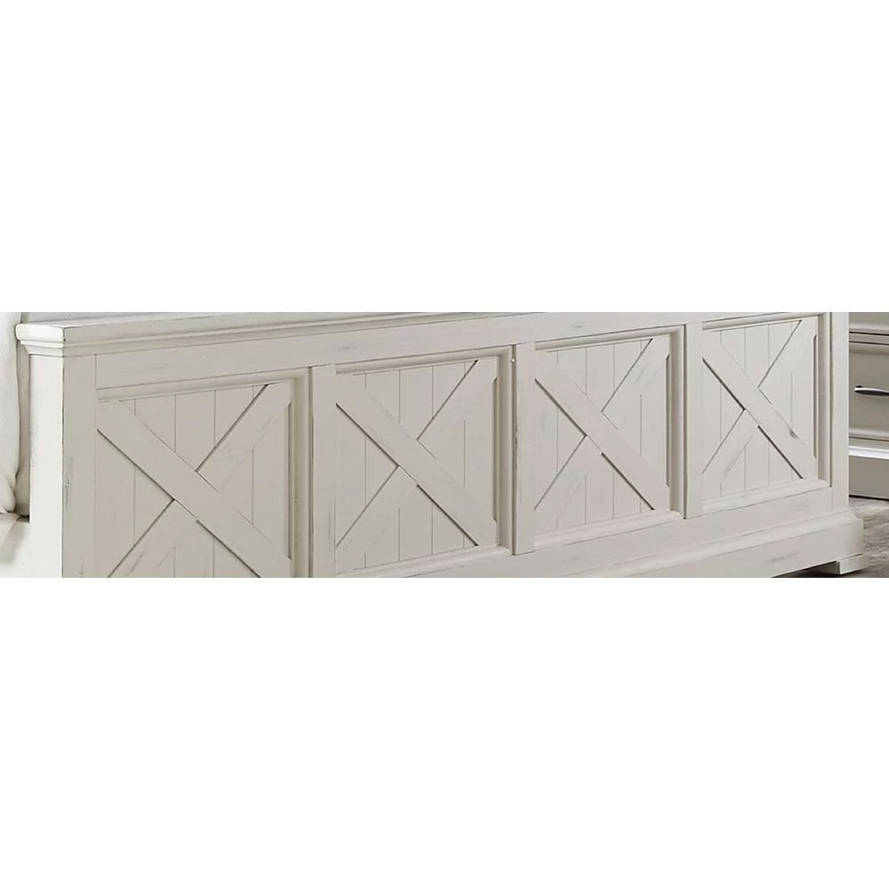 Seaside Lodge Hand Rubbed White Queen Headboard by HOMESTYLES 8 Seaside Lodge Hand Rubbed White Queen Headboard by HOMESTYLES - Image 8