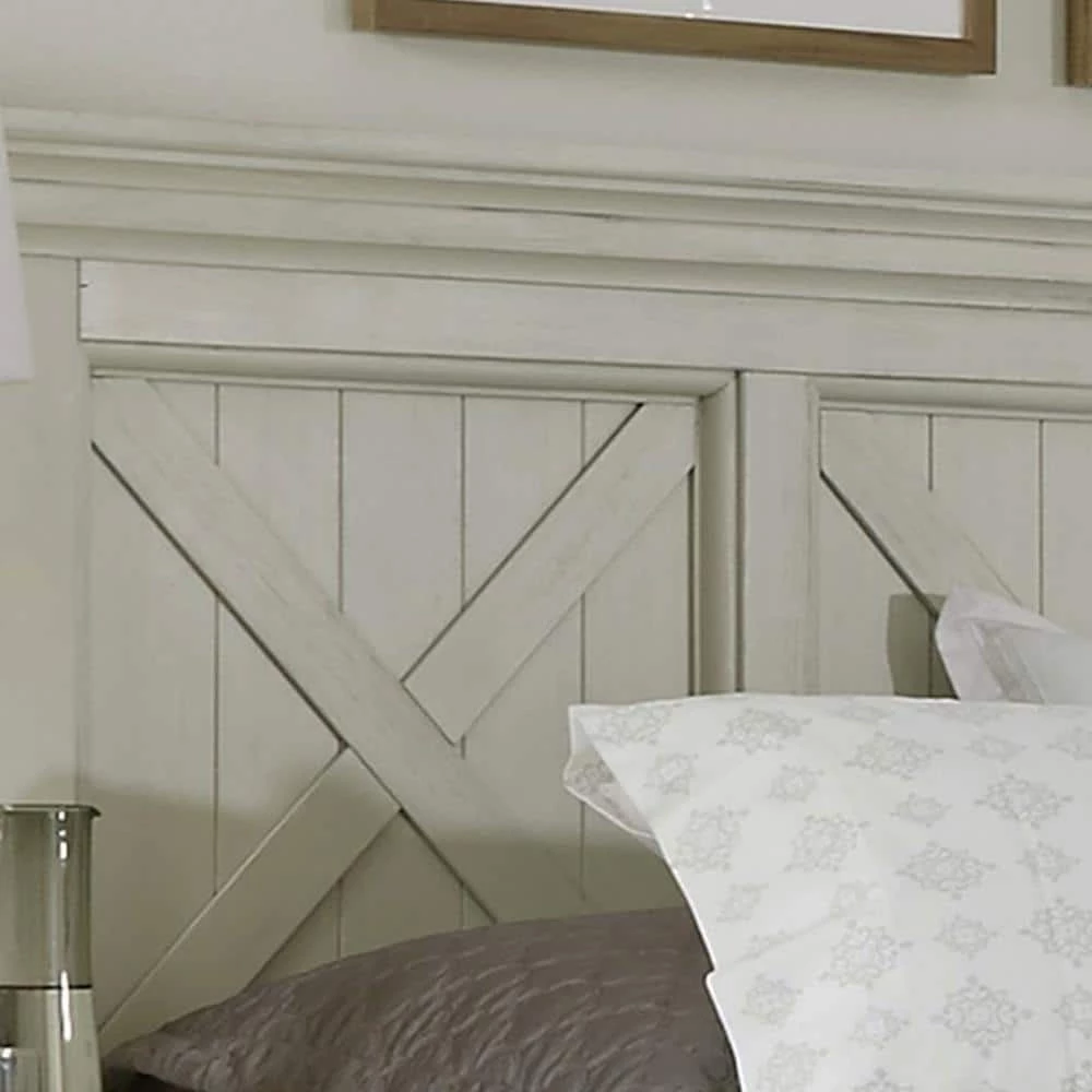 Seaside Lodge Hand Rubbed White Queen Headboard by HOMESTYLES 9 Seaside Lodge Hand Rubbed White Queen Headboard by HOMESTYLES - Image 9