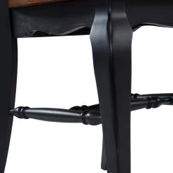 French Countryside Rubbed Black Oak Dining Chair (Set of 2) by HOMESTYLES 7 French Countryside Rubbed Black Oak Dining Chair (Set of 2) by HOMESTYLES -Deals HOMESTYLES Store heavily rubbed black finish homestyles dining chairs 5519 802 4f 1000