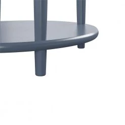 Abelia 21.6 in. Pale Blue with Faux Marble Top Round End Table with Drawer and Shelf by Ameriwood Home -Deals HOMESTYLES Store her majesty blue ameriwood home end side tables hd01928 76 1000