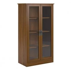 Lockwood 53.06 in. Inspire Cherry Wood 4-shelf Standard Bookcase with Adjustable Shelves by Ameriwood Home