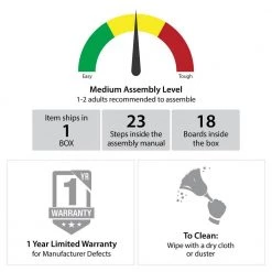Leeland 19.49 in. Ivory Oak Rectangular with Faux Rattan MDF Coffee Table by Ameriwood Home -Deals HOMESTYLES Store ivory oak ameriwood home coffee tables hd73171 44 1000