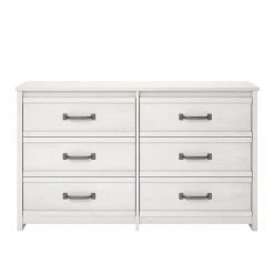 Amherst 6-Drawer Ivory Oak Dresser 35 in. x 59.33 in. x 15.67 in. by Ameriwood Home
