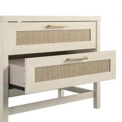 Leeland 2-Drawer Ivory Oak Nightstand 24.02 in. H x 29.69 in. W x 15.67 in. D by Ameriwood Home -Deals HOMESTYLES Store ivory oak ameriwood home nightstands hd76781 77 1000