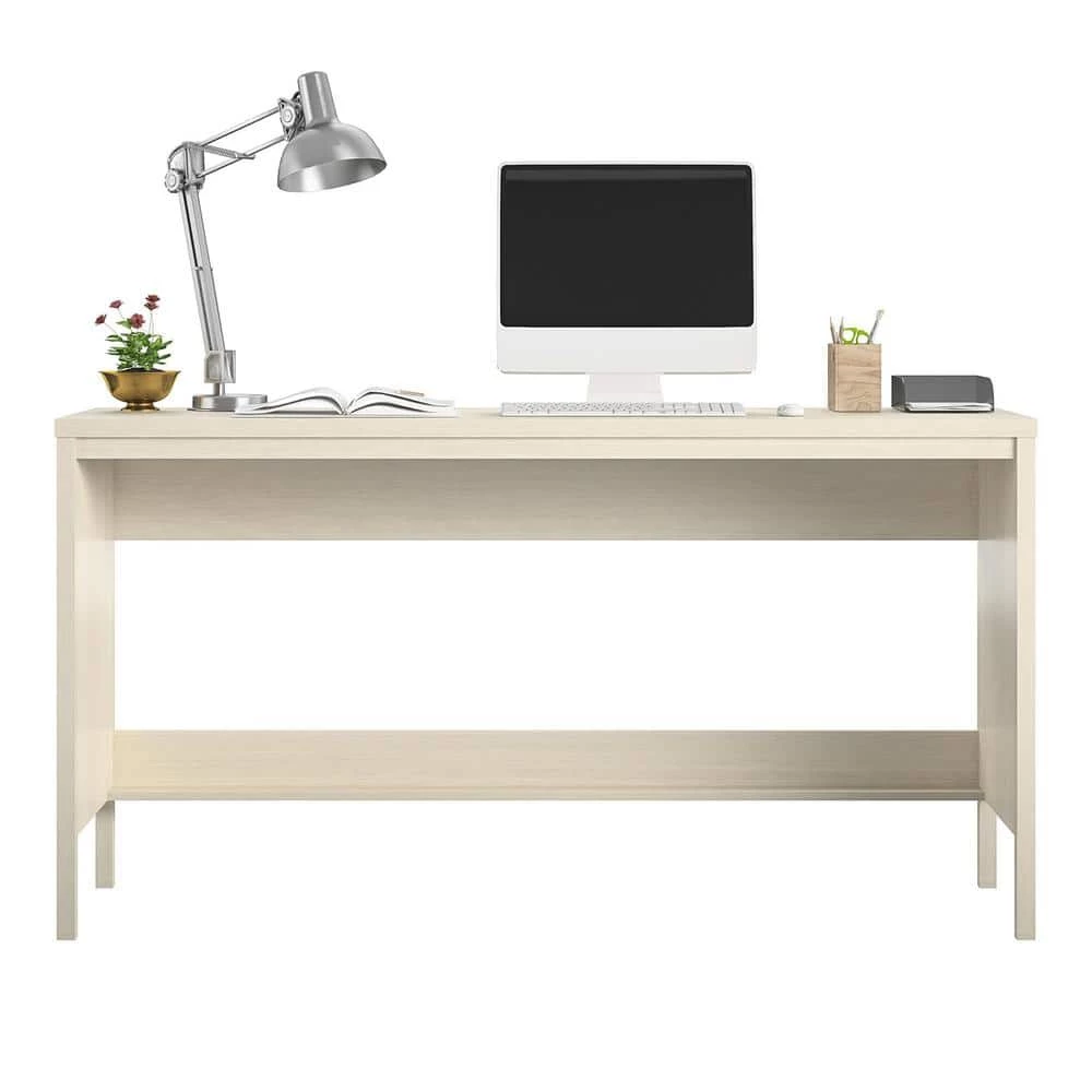 Leeland 67.7 in. Ivory Oak and Faux Rattan Console Table by Ameriwood Home 5 Leeland 67.7 in. Ivory Oak and Faux Rattan Console Table by Ameriwood Home - Image 5