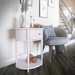 Abelia 21.6 in. Lavender Round End Table with Drawer and Shelf by Ameriwood Home 17 Abelia 21.6 in. Lavender Round End Table with Drawer and Shelf by Ameriwood Home -Deals HOMESTYLES Store lavender ameriwood home end side tables hd18795 31 1000