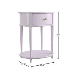 Abelia 21.6 in. Lavender Round End Table with Drawer and Shelf by Ameriwood Home 11 Abelia 21.6 in. Lavender Round End Table with Drawer and Shelf by Ameriwood Home -Deals HOMESTYLES Store lavender ameriwood home end side tables hd18795 40 1000