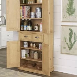 Nantucket Maple Food Pantry by HOMESTYLES -Deals HOMESTYLES Store maple homestyles pantry cabinets 5055 69 44 1000