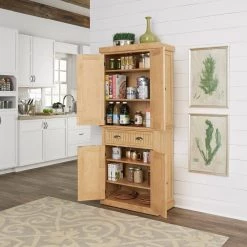 Nantucket Maple Food Pantry by HOMESTYLES -Deals HOMESTYLES Store maple homestyles pantry cabinets 5055 69 c3 1000