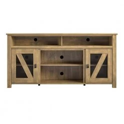 Macona 60 in. Natural Particle Board TV Stand Fits TVs Up to 60 in. with Cable Management by Ameriwood Home