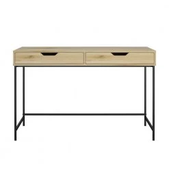 Wardlaw 47.63 Natural Desk with 2-Drawers by Ameriwood Home