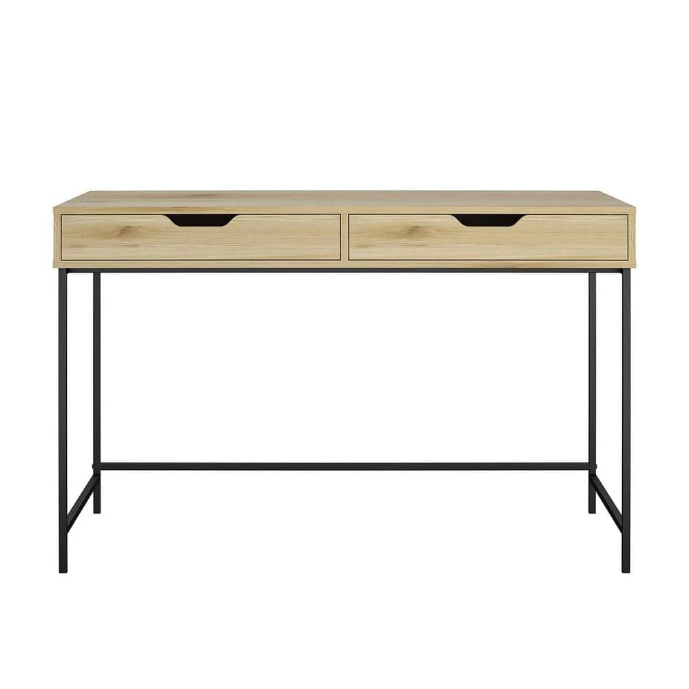 Wardlaw 47.63 Natural Desk with 2-Drawers by Ameriwood Home 1 Wardlaw 47.63 Natural Desk with 2-Drawers by Ameriwood Home