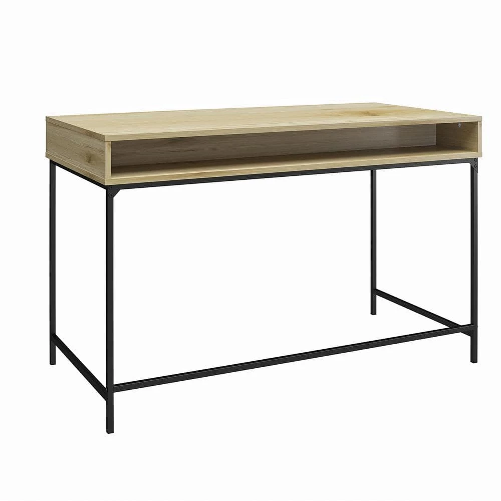 Wardlaw 47.63 Natural Desk with 2-Drawers by Ameriwood Home 4 Wardlaw 47.63 Natural Desk with 2-Drawers by Ameriwood Home - Image 4