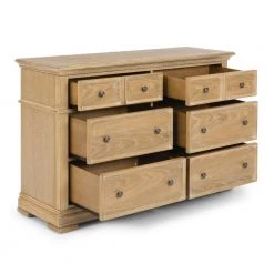 Manor House 36 in. L x 56 in. W x 19 in. H 6-Drawer Natural Dresser by HOMESTYLES -Deals HOMESTYLES Store natural homestyles dressers 5504 43 1f 1000