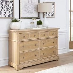 Manor House 36 in. L x 56 in. W x 19 in. H 6-Drawer Natural Dresser by HOMESTYLES -Deals HOMESTYLES Store natural homestyles dressers 5504 43 31 1000